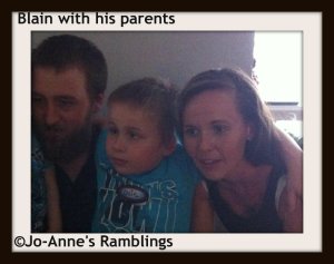 Blain with parents