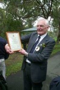 Billy Young with award 2003